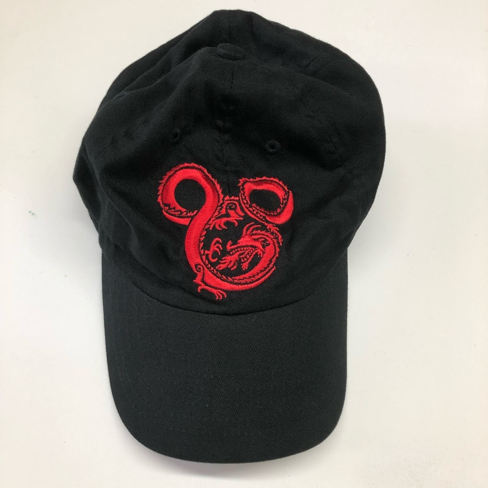 Disneyland Resort Black Red Hat 100% Cotton